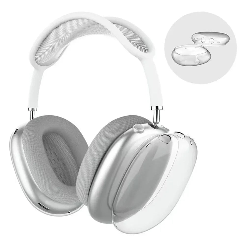 3D Transparent Anti-Scratch Case for AirPods Max - Soft Protective Cover