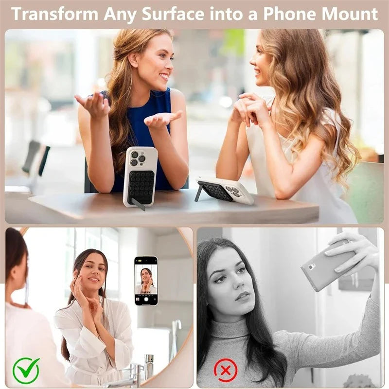Multifunctional Folding Phone Holder with Suction Cup for iPhone & Xiaomi