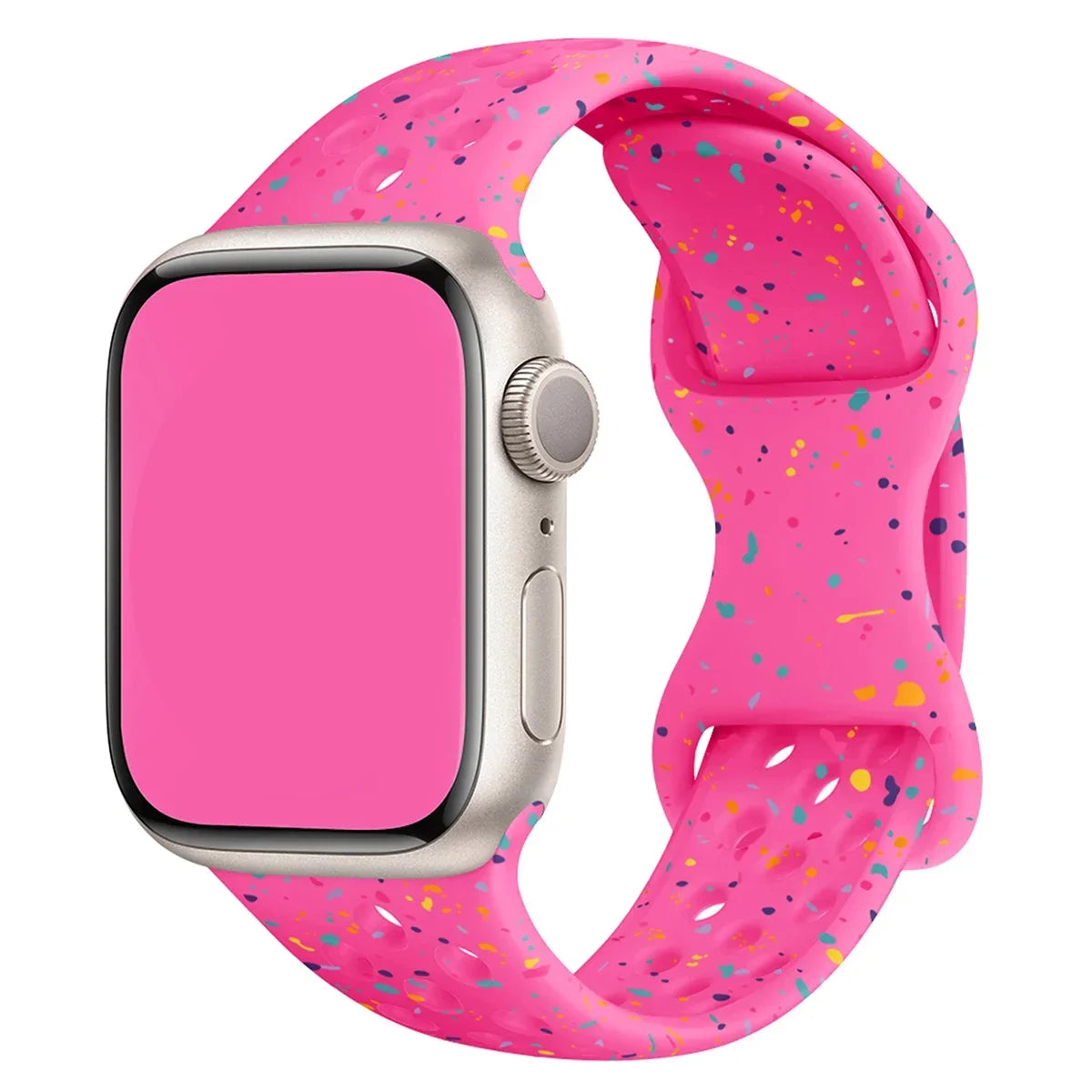 Transparent Silicone Strap for Apple Watch Ultra 2 & Series 10–SE (38–49mm)