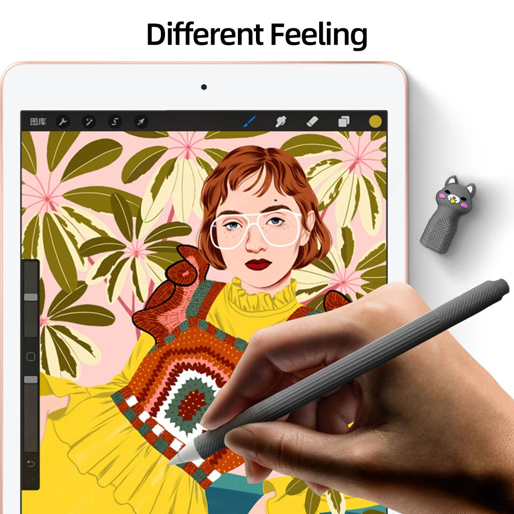 Silicone Case for Apple Pencil 2nd Gen – Soft Stylus Cover for iPad