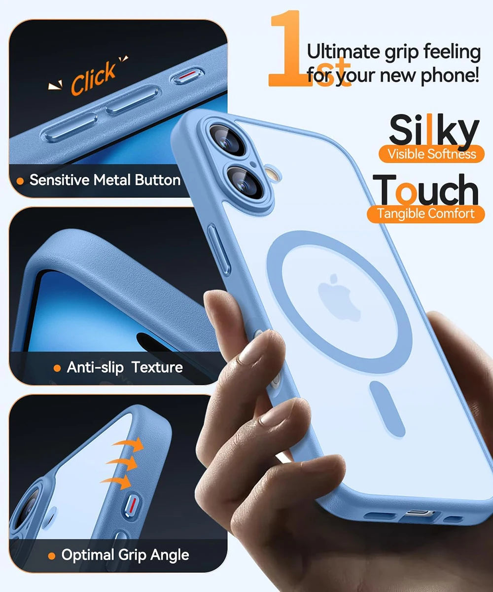 Magnetic Armor Shockproof Case for iPhone 16 15 Pro Max | MagSafe Compatible