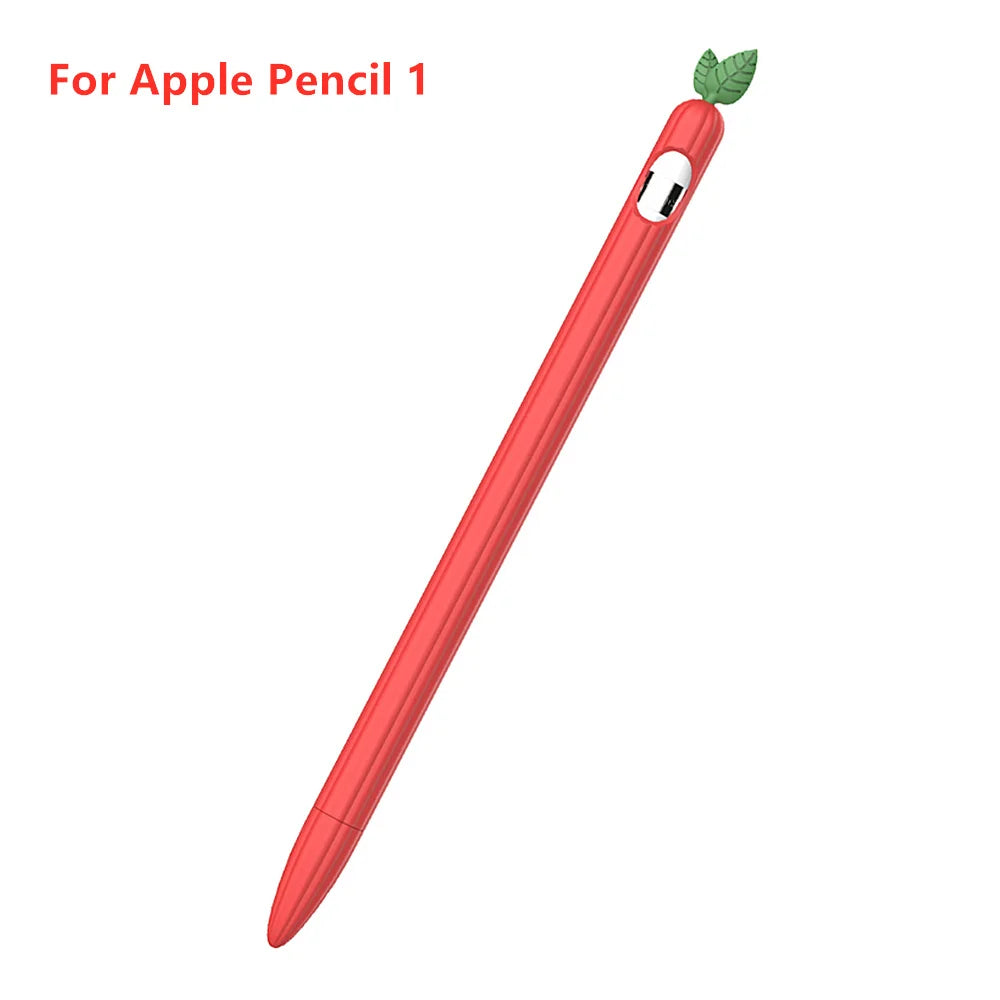 Cute Vegetable Silicone Case for Apple Pencil 1st & 2nd Gen Protective Sleeve