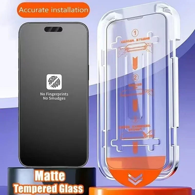 3-Pack Matte Screen Protectors for iPhone 11–16 Pro Max – Dust-Free Install