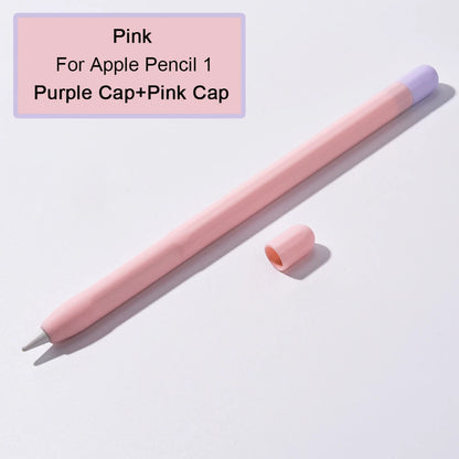 Silicone Stylus Cover for Apple Pencil 1 & 2 – Colorful Anti-Slip Case