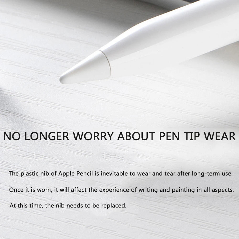 Replacement Tips for Apple Pencil 1st & 2nd Gen | Soft & Hard Double-Layer Nibs