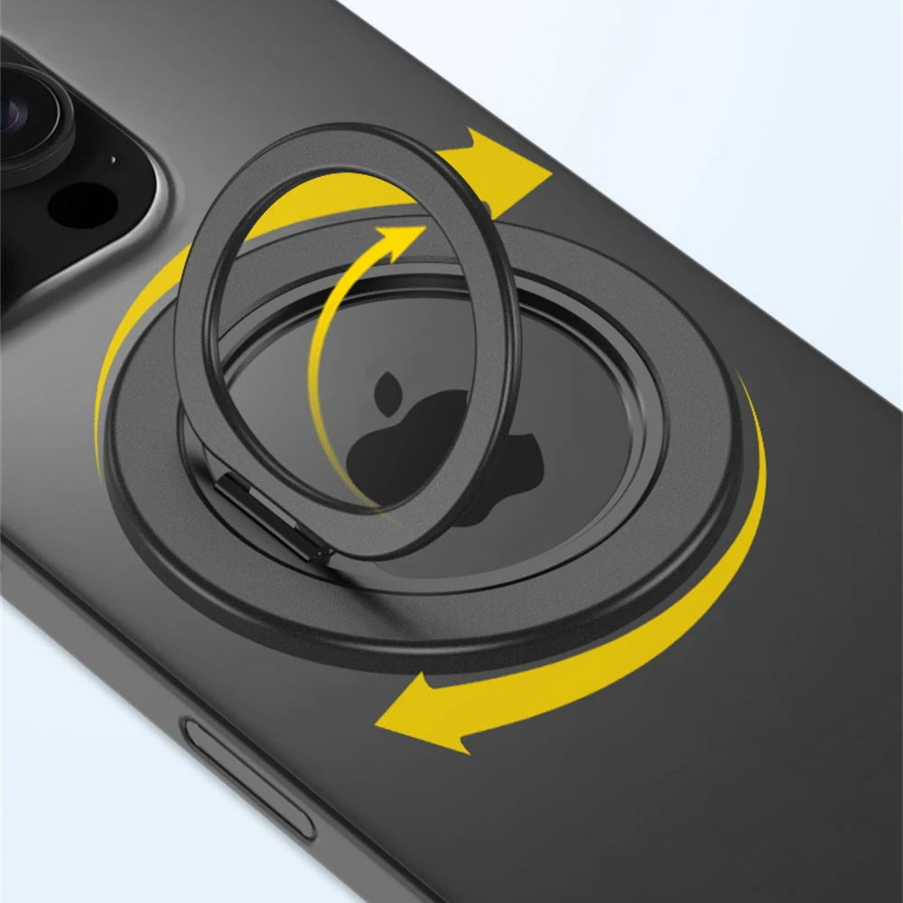 360° Magnetic Finger Ring Stand Holder for iPhone 17 16 15 14 13 12 Pro Max