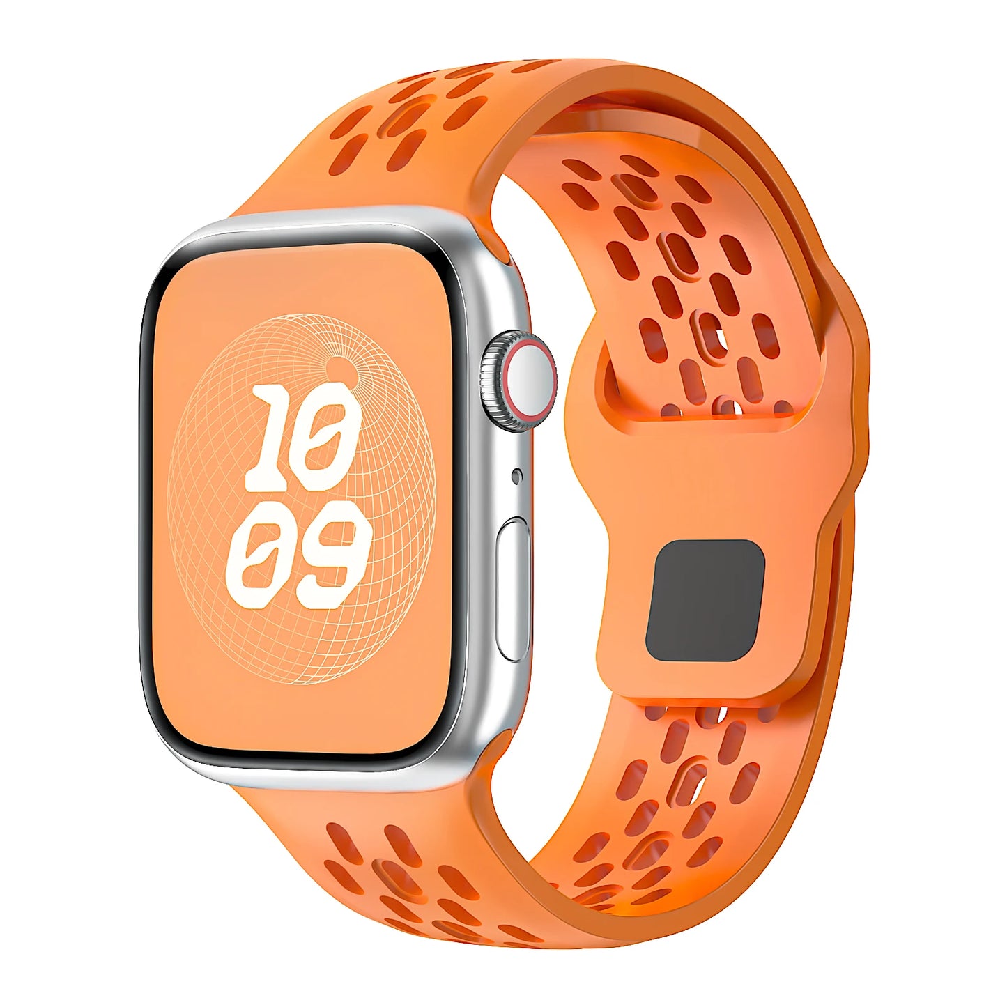 Silicone Band for Apple Watch Series 3–10 Ultra, Adjustable Strap 38mm–49mm Bracelet
