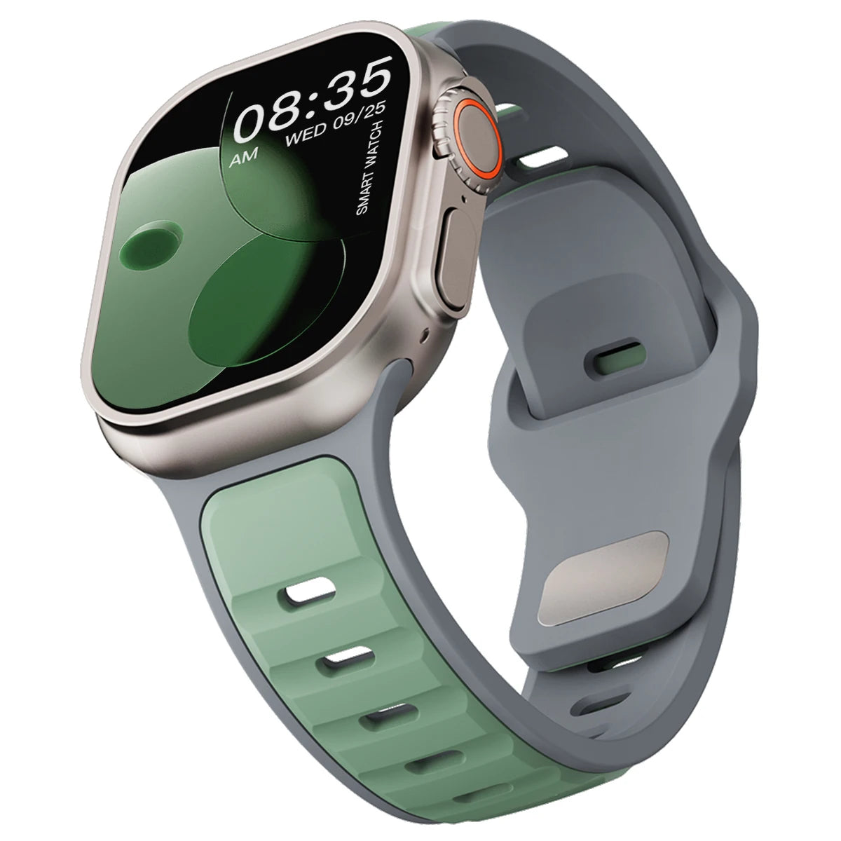 Sports Silicone Bracelet for Apple Watch 40–49mm Series 4–10 & Ultra