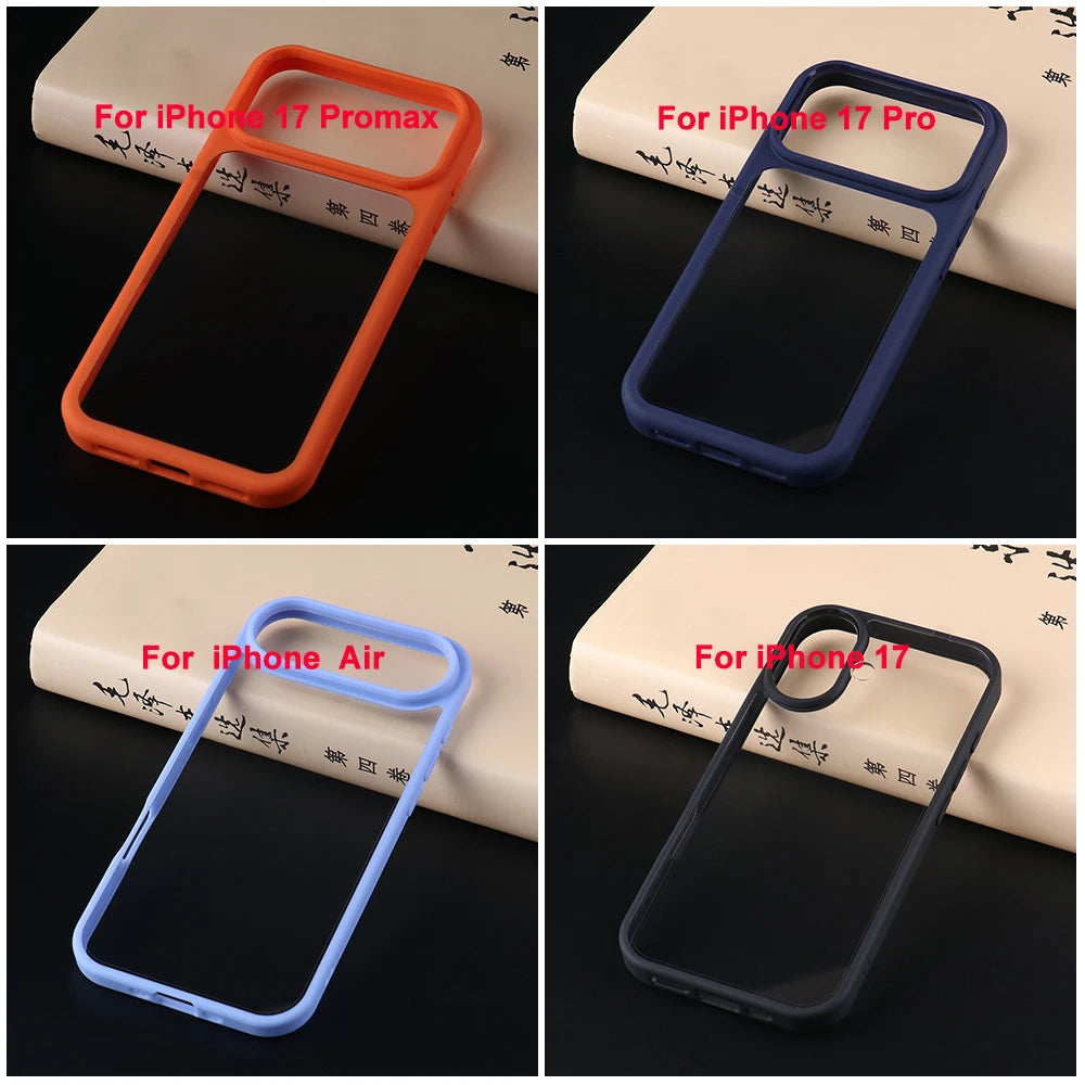 Transparent Shockproof Case for iPhone 17 Pro Max 17 Air Anti-Drop Cover