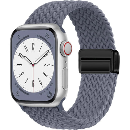 Braided Strap for Apple Watch Ultra 2 & Series 9–3, Magnetic Buckle Band 49–38mm