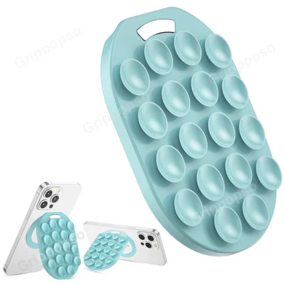 MagSafe Silicone Suction Cup Phone Grip Stand for iPhone Samsung Cellphones