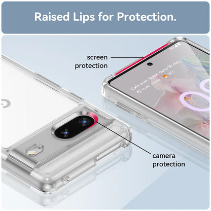Shockproof Clear Bumper Case for Google Pixel 7/8/7A/8 Pro – Transparent Cover