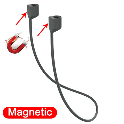 Soft Silicone Magnetic Anti-Lost Strap for AirPods Pro 1 2 3 Earphones