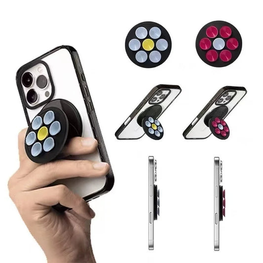 Flower Sucker Magnetic Phone Holder – Foldable Stand for iPhone & S25 Ultra