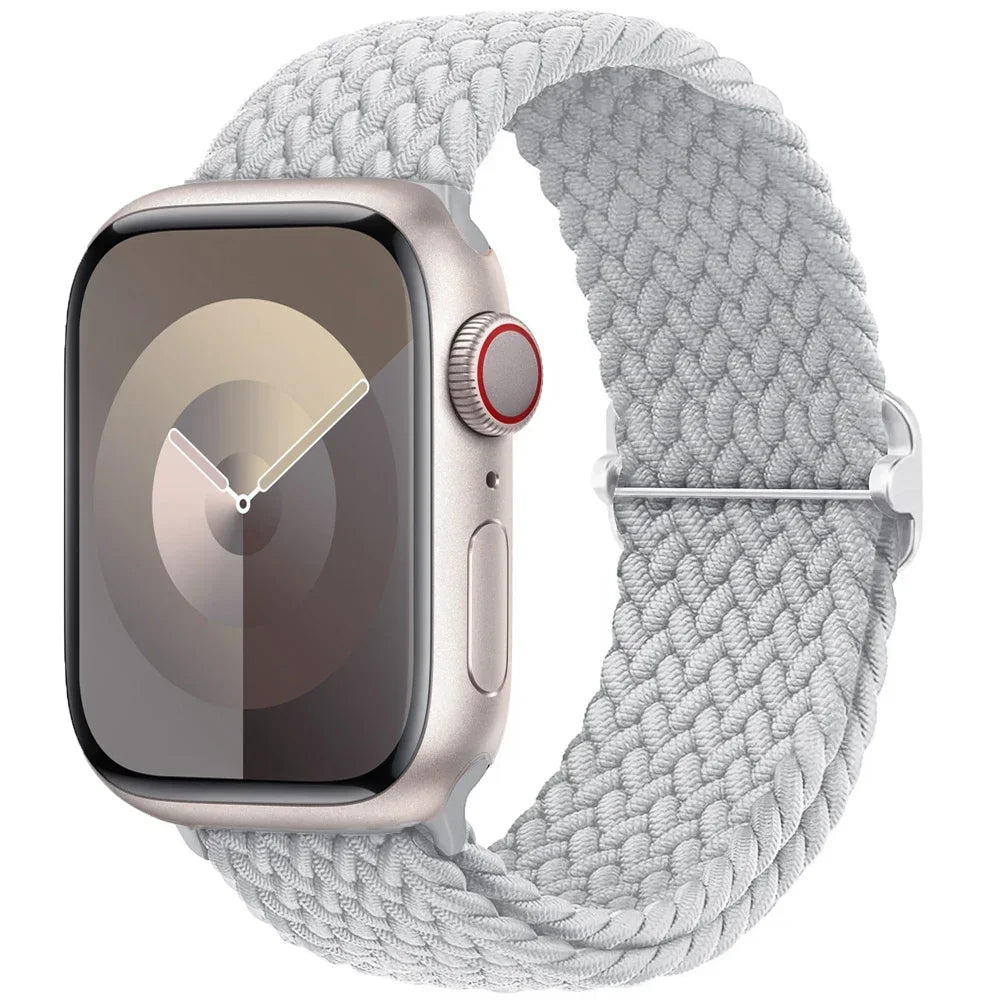 Braided Solo Loop for Apple Watch Ultra 2 & Series 10–3 SE Elastic Band