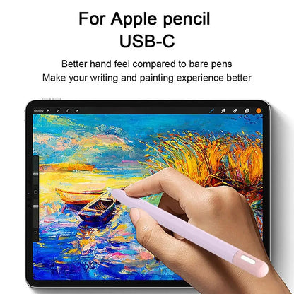 Silicone Case for Apple Pencil 3 USB-C Stylus Grip Holder Sleeve Cover
