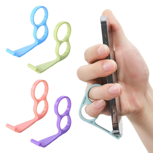 Plastic Finger Ring Grip & Stand for iPhone & Samsung – Universal Mount