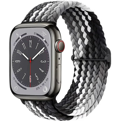 Braided Solo Loop for Apple Watch Ultra 2 & Series 10–3 SE Elastic Band