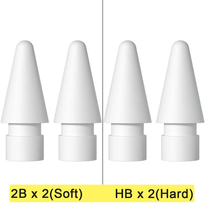 Replacement Tips for Apple Pencil 1st & 2nd Gen | Soft & Hard Double-Layer Nibs