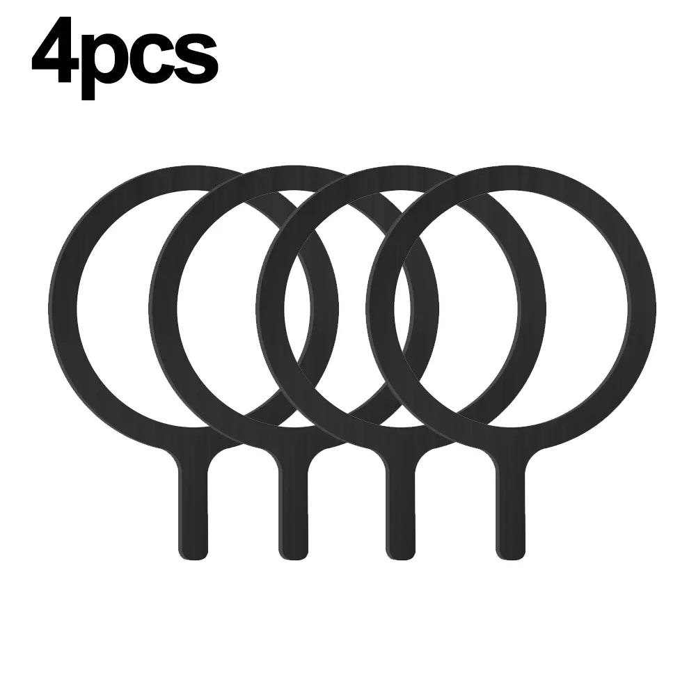 5-in-1 Sticker Ring for MagSafe Wireless Charging, Metal Plate for iPhone 12–14 Pro Max