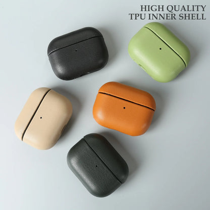 Eco-Friendly Bio Leather Case for AirPods Pro 2 4 3 Wireless Protective Cover