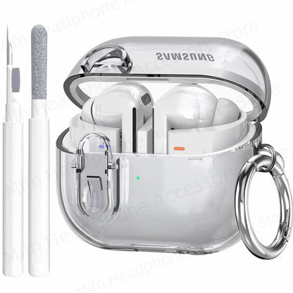 2024 Transparent Lock Case with Cleaning Kit for Galaxy Buds 3 / Buds3 Pro