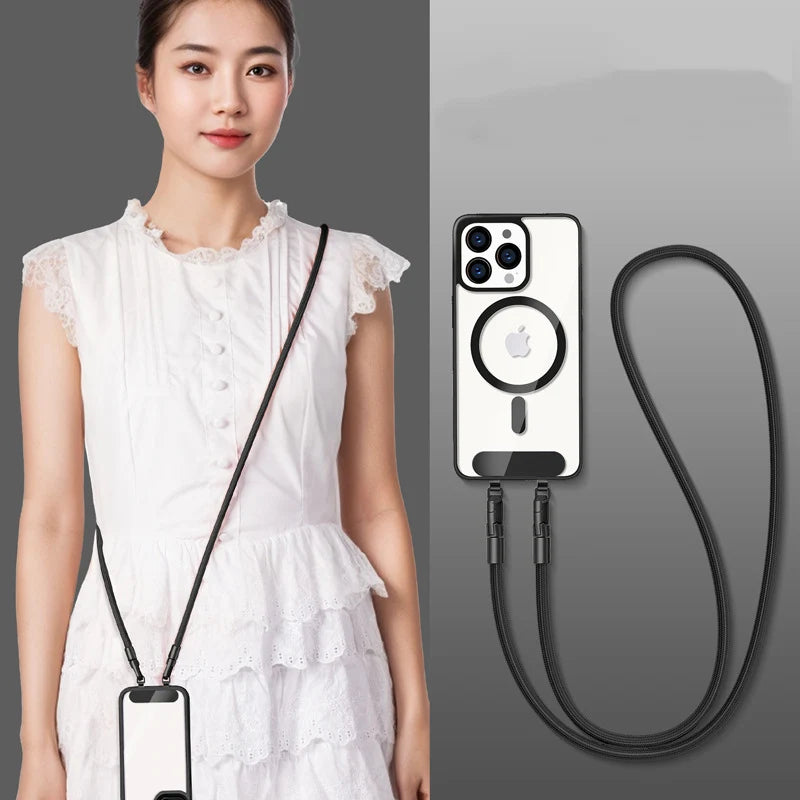 Lanyard Double Buckle Adjustable Wrist & Crossbody Strap for Phone, Keys, Mobile