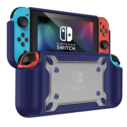 Protective Case for Nintendo Switch OLED – Clear Hard PC Shell with Soft Silicone
