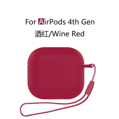 Silicone Case with Lanyard for AirPods 4 (2024) with Active Noise Canceling