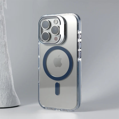 Luxury Lens Holder MagSafe Clear Case for iPhone 17 Air 16 15 14 13 12 Pro Max