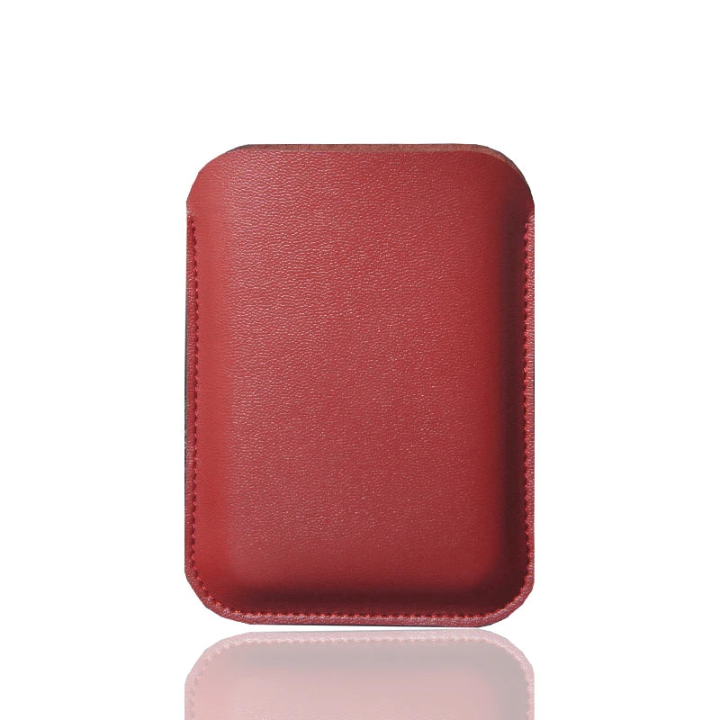 Leather Power Bank Pouch Case for iPhone 13 MagSafe External Battery Cover