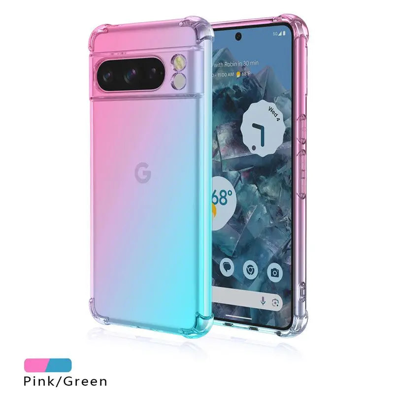 Gradient Airbag TPU Shockproof Case for Google Pixel 9 Pro XL 8A 8 7A 7 6A