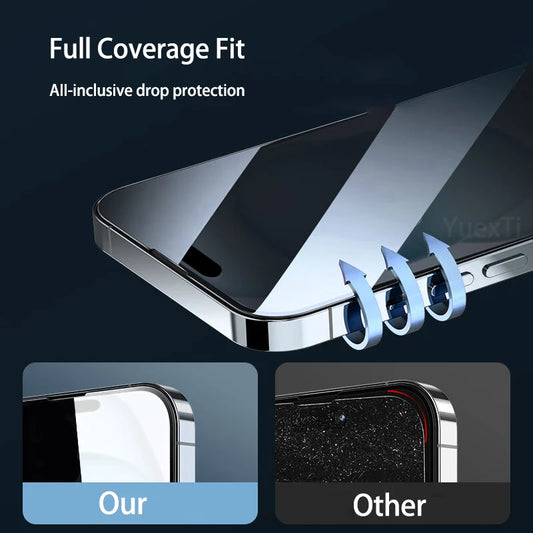 4-Pack Tempered Glass Screen Protectors for iPhone 7–16 Pro Max