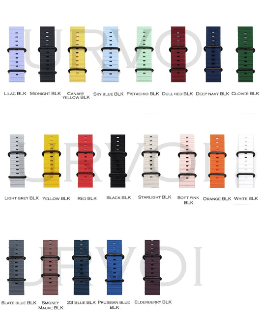 Ocean Band for Apple Watch Ultra 3/2 & Series 1-11, Silicone Sport Strap 46/49mm