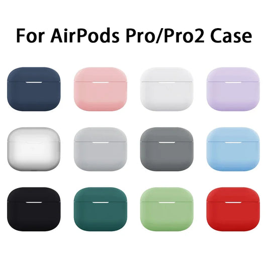 Silicone Protective Case for Apple AirPods Pro 2 – Shockproof Wireless Cover