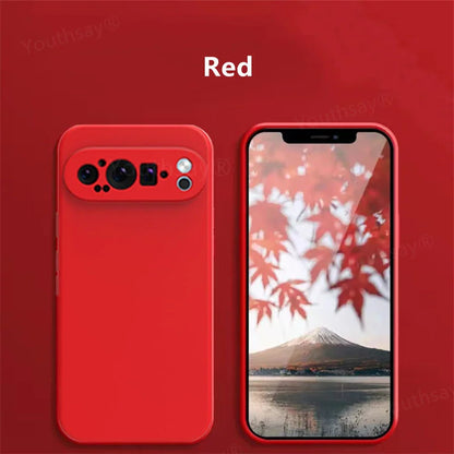 Liquid Silicone Case for Google Pixel 9 Pro/8/7/6A Soft Protective Cover