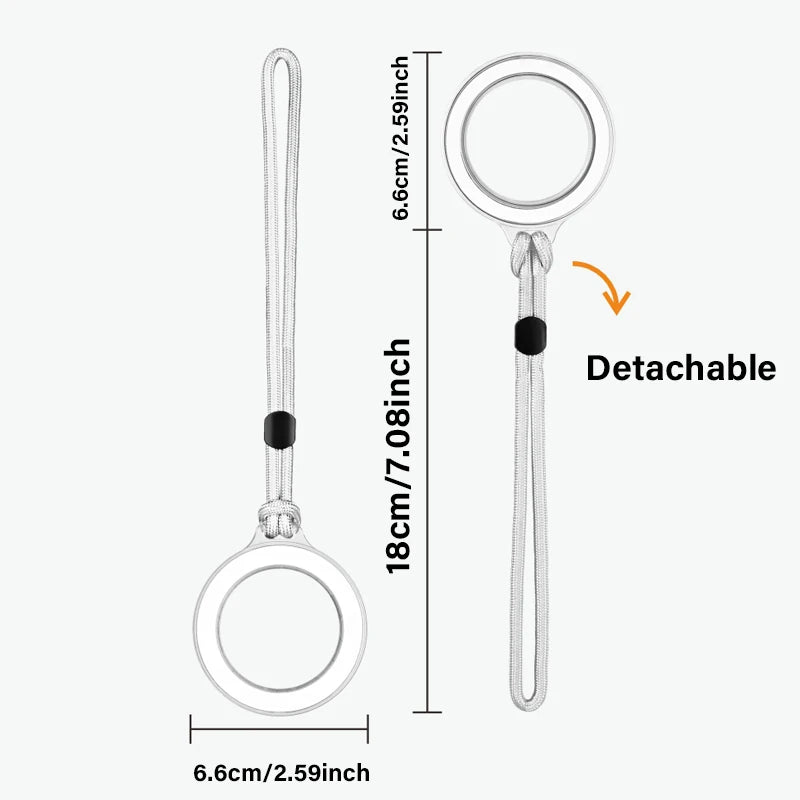 2025 Universal Magnetic Ring Lanyard Detachable Phone Charm Strap for iPhone