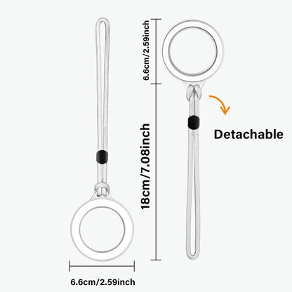 2025 Universal Magnetic Ring Lanyard Detachable Phone Charm Strap for iPhone