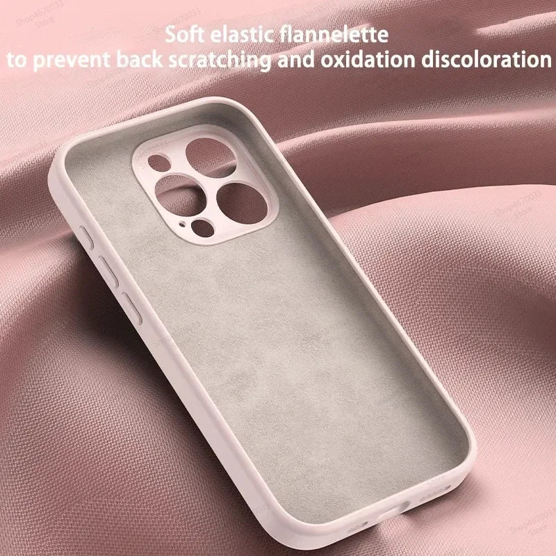 Magnetic Silicone Case with Kickstand for iPhone 11–14 Pro Max Plus