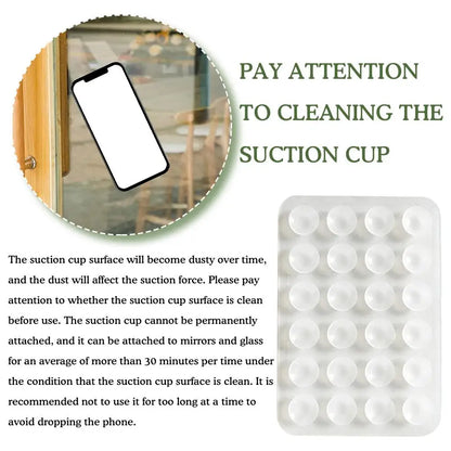 Transparent Silicone Suction Pad Phone Holder Adhesive Rubber Backed Sticker
