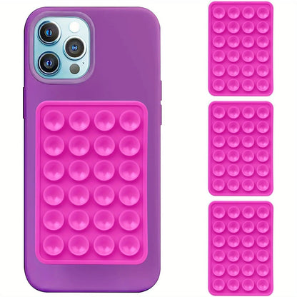 3-Pack Silicone Suction Phone Mount for iPhone Android Mirror Shower Hands-Free