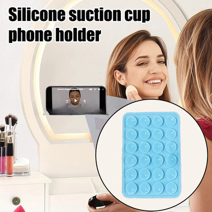 Silicone Suction Pad for Mobile Phone Fixture Adhesive Rubber Backed Sucker