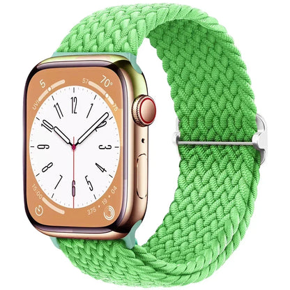 Braided Elastic Strap for Apple Watch Ultra 2 49mm Series 10 9 8 7 SE 6 5 4