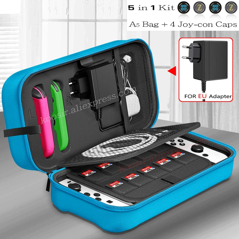 Large Travel Carrying Bag for Nintendo Switch OLED Anti-Scratch Storage Case