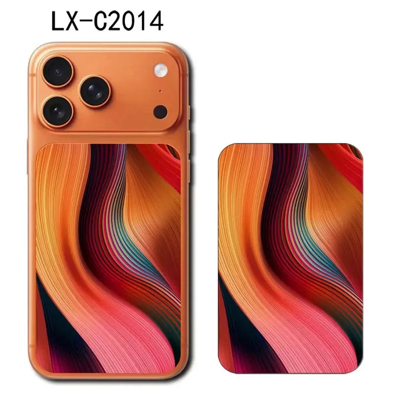 3D Colorful Half-Back Protective Decal Skin for iPhone 17 Pro / 17 Pro Max