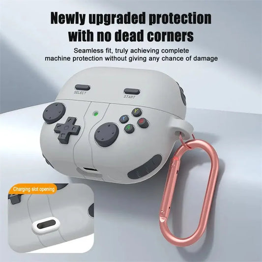 3D Cartoon Game Console Case for Samsung Galaxy Buds 3 / Buds 3 Pro with Hook