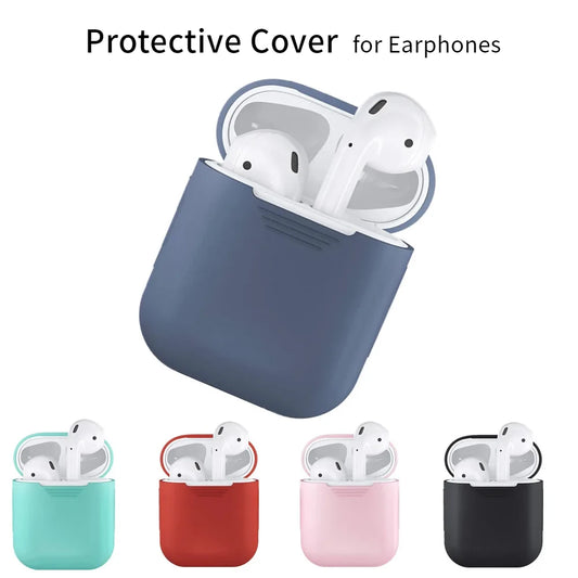 Slim Silicone AirPods 1/2 Case for Bluetooth Earphone Accessories