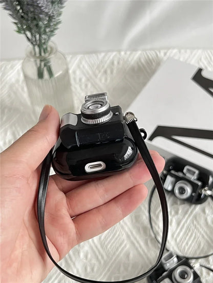 Vintage Camera Silicone Case for AirPods 1 2 3 & Pro – Retro Protective Cover