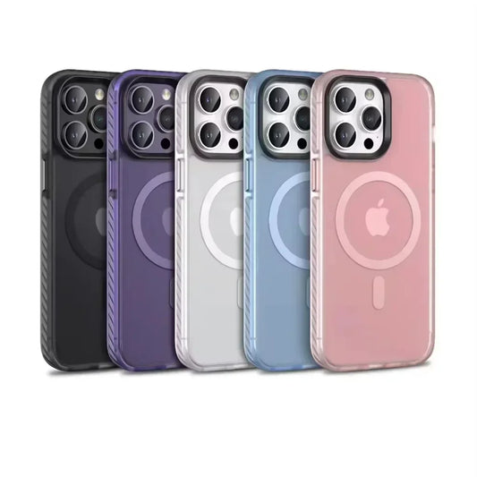 Matte MagSafe Case for iPhone 11–16 Pro Max – Shockproof & Magnetic
