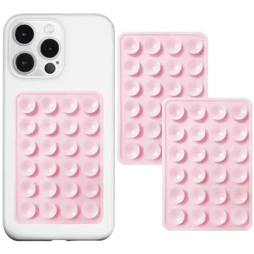 Eayburst Silicone Suction Phone Case Mount – 2-Pack Non-Slip Sticky Grip Holder
